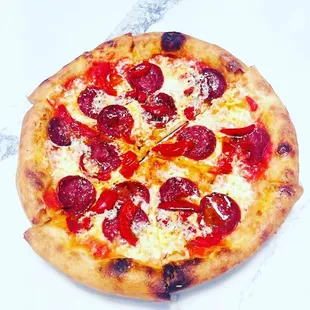pizza, food