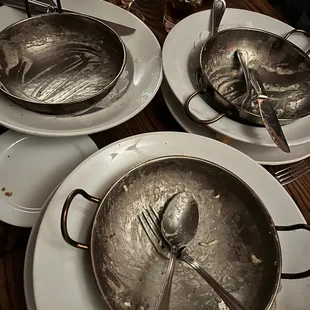 We cleared our bowls of Cacio e Pepe!