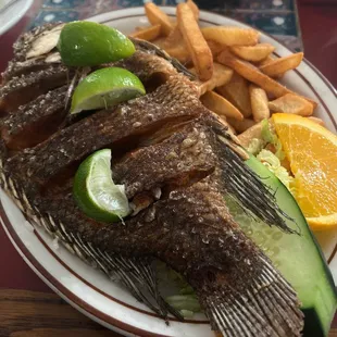 Mojarra fried fish.