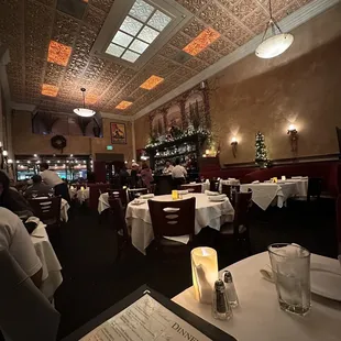 Such a cute interior! This is the view from one of the corner booths.