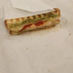 Turkey pesto sandwich