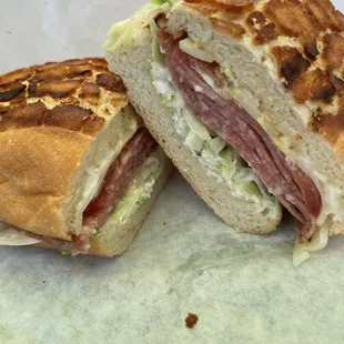 Salami Deli Sandwich (Dutch Crunch bread) $12