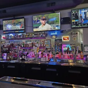 a bar with a lot of liquor