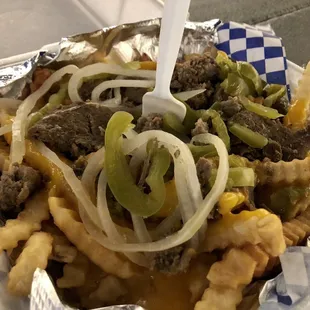 Cheesesteak fries