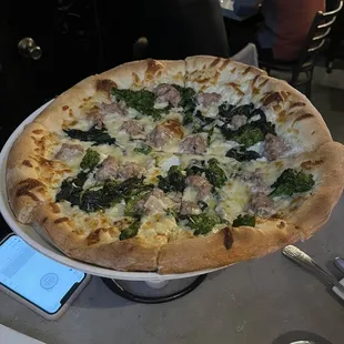 Broccoli Rabe &amp; Sausage Pizza