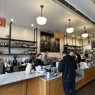 customers at the counter