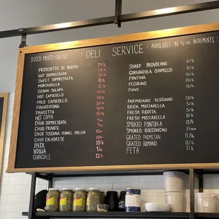 Fresh meat and cheese available to purchase