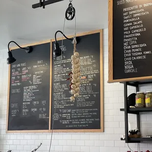 Sandwich and drink menu ask for pasta salads they were not on menu