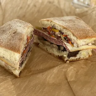 A Betta Muffaletta Sandwich