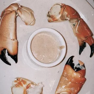 Stone crab special appetizer