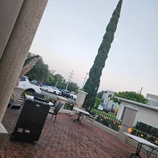Outside