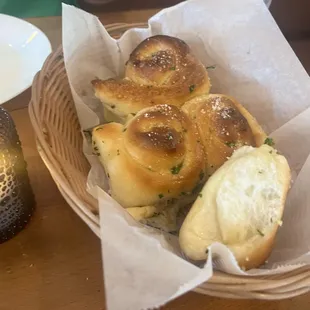 Complimentary Garlic Knots