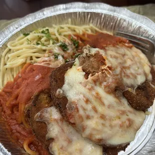 Eggplant Parmesan.