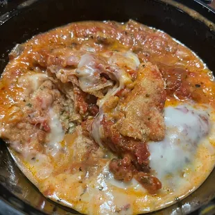 Baked Eggplant Parmigiana, delicious!