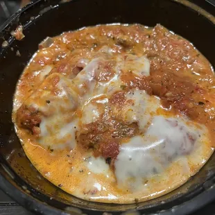 Baked Eggplant Parmigiana, delicious!