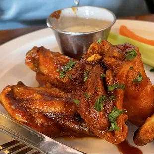 Lunch menu - 6 wings BBQ