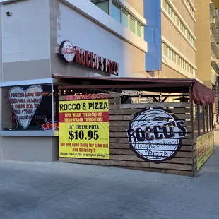 Rocco's Neighborhood Pizza:  You definitely feel like you are a neighbor here. Friendly service and the best pizza in town.