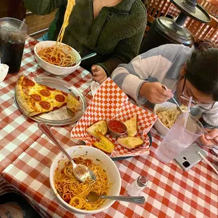 The pizza and the pastas were very very good