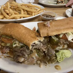 The Crescent City Combo Po-Boy  After I ate a few bites. It&apos;s humongous