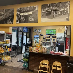 the inside of the restaurant