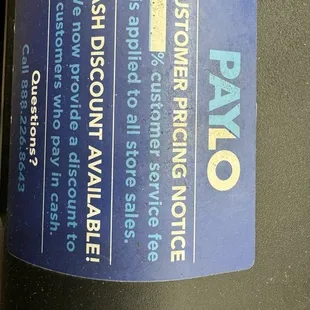 Their paylo sign with no percentage indicator