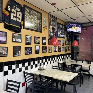 the interior of the restaurant