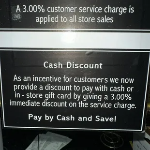 It's our use of credit card fee.