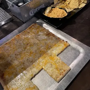Honey Garlic pizza and Buffalo Chicken Dip