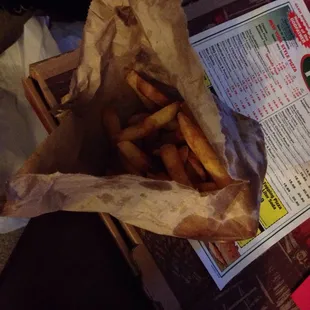 Thick cut order of fries