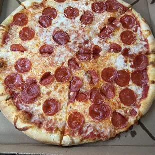 Pepperoni Pizza (I specifically requested that they put pepperoni on top being they usually come on the bottom)