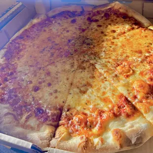 Nice sized slices with plenty of cheese!