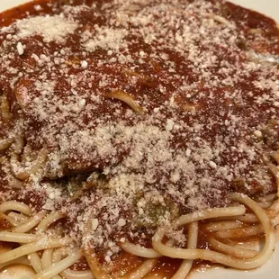 Spaghetti with meat sauce