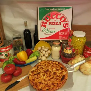 the ingredients of a pizza