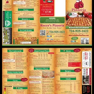 New 2018 Menu