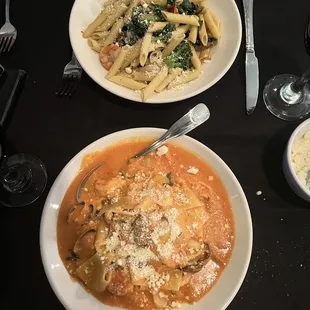 Entrees.