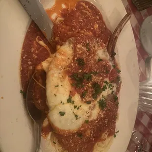 Veal Parmigiana . The best I've ever had.