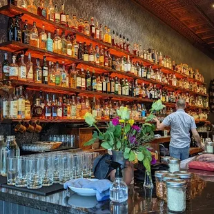 The Bar. Peep the Malört in the middle row.