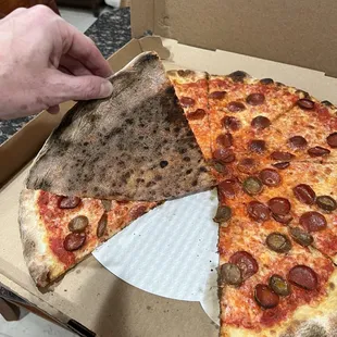 Perfectly cooked crust