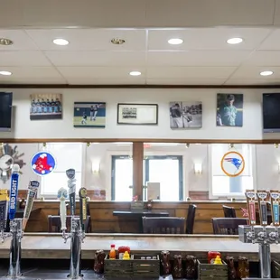 the bar area
