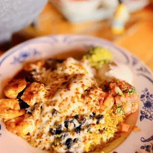 Burrito Bowl with shrimp