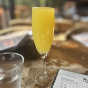 Mimosa, all you can drink during brunch.