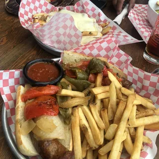 Italian Sausage, Peppers & Onion Hero