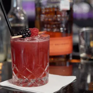 a blackberry cocktail