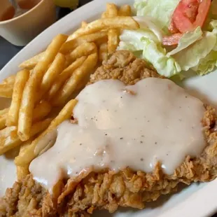Chicken fried steak (half portion)