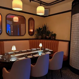 interior, sushi and sashimi