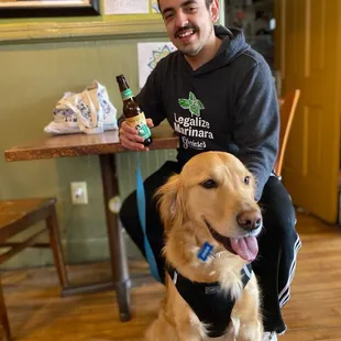 They&apos;re dog friendly &amp; my dog Jackson loves to come. He always gets a treat!