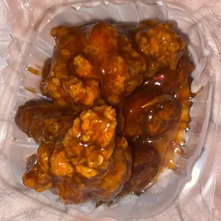 5 Piece Honey Garlic Wings And Fries