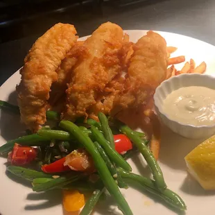 fish and chips, fish, food, seafood