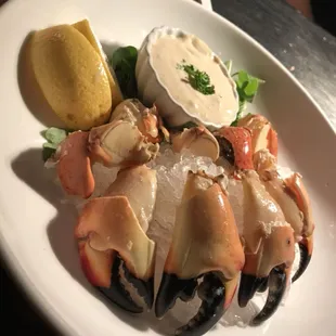 Stone crab appetizer