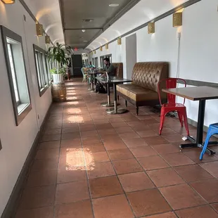 This is part of the train where you can sit and relax. Love it!